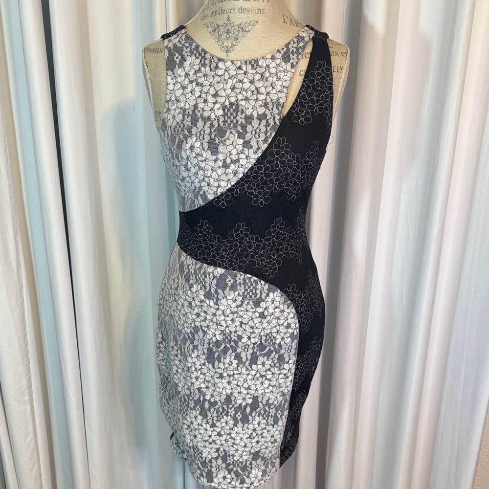 Guess Chic Floral Lace Mini Dress
